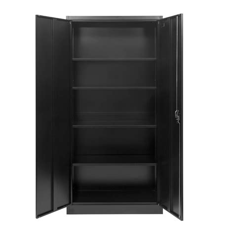 black steel storage cabinet|thin black metal wall cabinet.